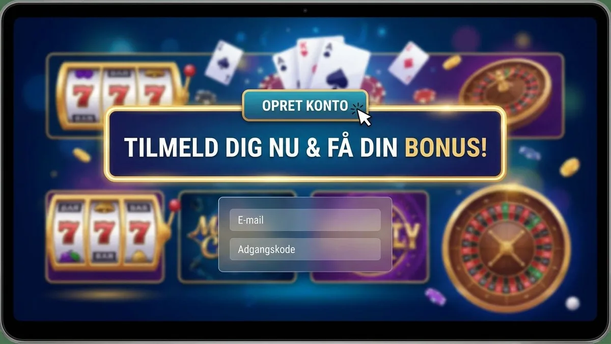 Tilmeld dig med bonus